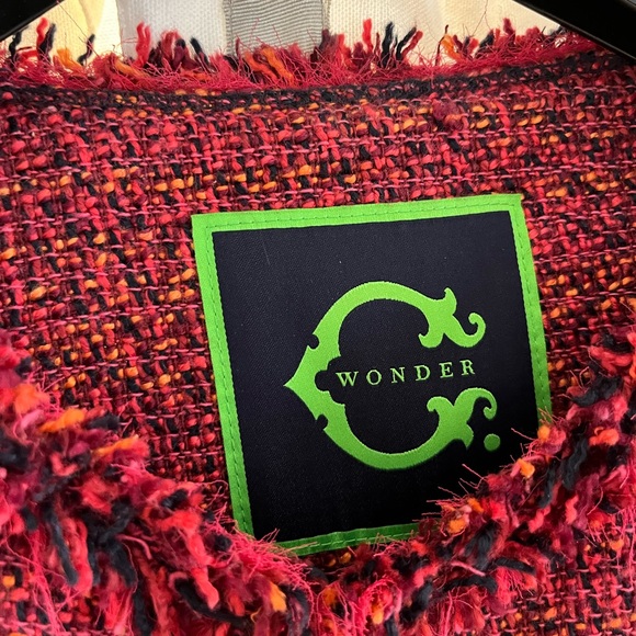 Burgundy tweed jacket - Picture 3 of 7